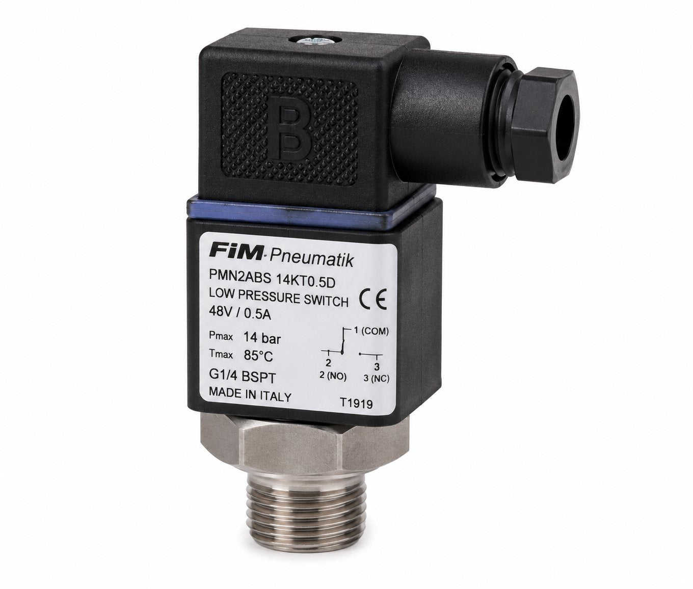 PRESSURE SWITCH - LOW PRESSURE SWITCH PMN2ABS 14KT0.5D 48V/0.5A G1/4 BSPT Renewable Energy DEX 