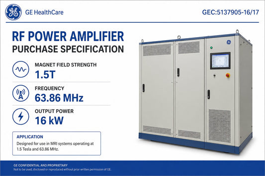RF POWER AMPLIFIER PURCHASE SPECIFICATION, 1.5T, 63.86 MHZ, 16 KW Renewable Energy DEX 