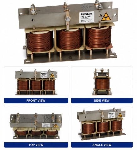 ROTOR FILTER, CHOKE COIL, MODEL TEV9931- 1CB, MDEXX BRAND, VERSION B, ROTOR FILER DROSSEL SPOLE 650 A. Renewable Energy DEX 