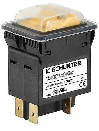 Schurter TA35 Rocker 2Pole, Part #3-100-114 | Circuit Breaker | DEX Information Technology SCHURTER INC. 