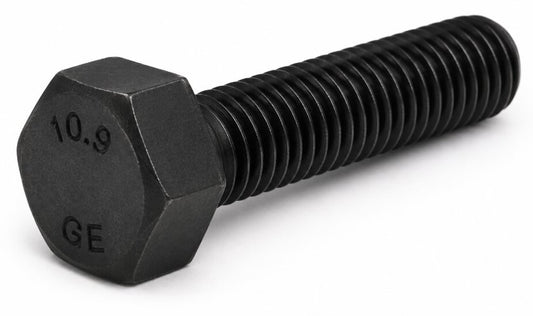 SCREW, HEXAGON HEAD SCREW, ISO 4017, M8-1.25, X25MM LONG, GRADE 10.9 STEEL, BLACK OXIDE, ROHS FASTENER Medical DEX 
