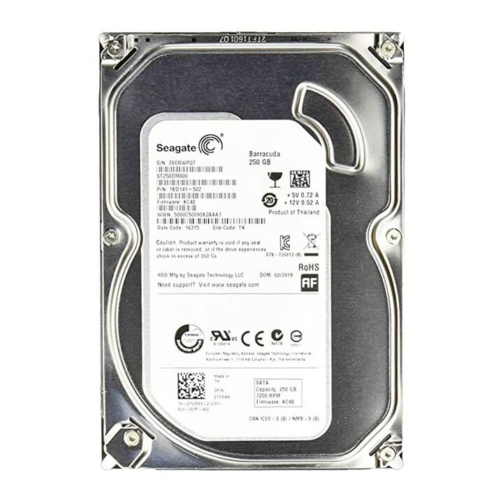SEAGATEHARD DRIVE, 250GB 7200RPM SATA 6GB Information Technology DEX 