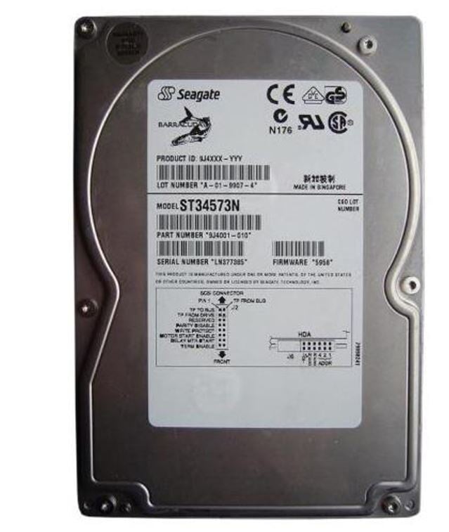 SEAGATEHARD DRIVE, 4.5GB 3.5"7200RPM SCSI ULTRA Information Technology DEX 