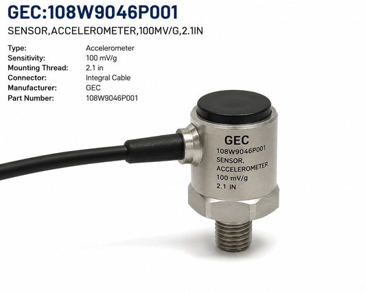 SENSOR,ACCELEROMETER,100MV/G,2.1IN Renewable Energy DEX 