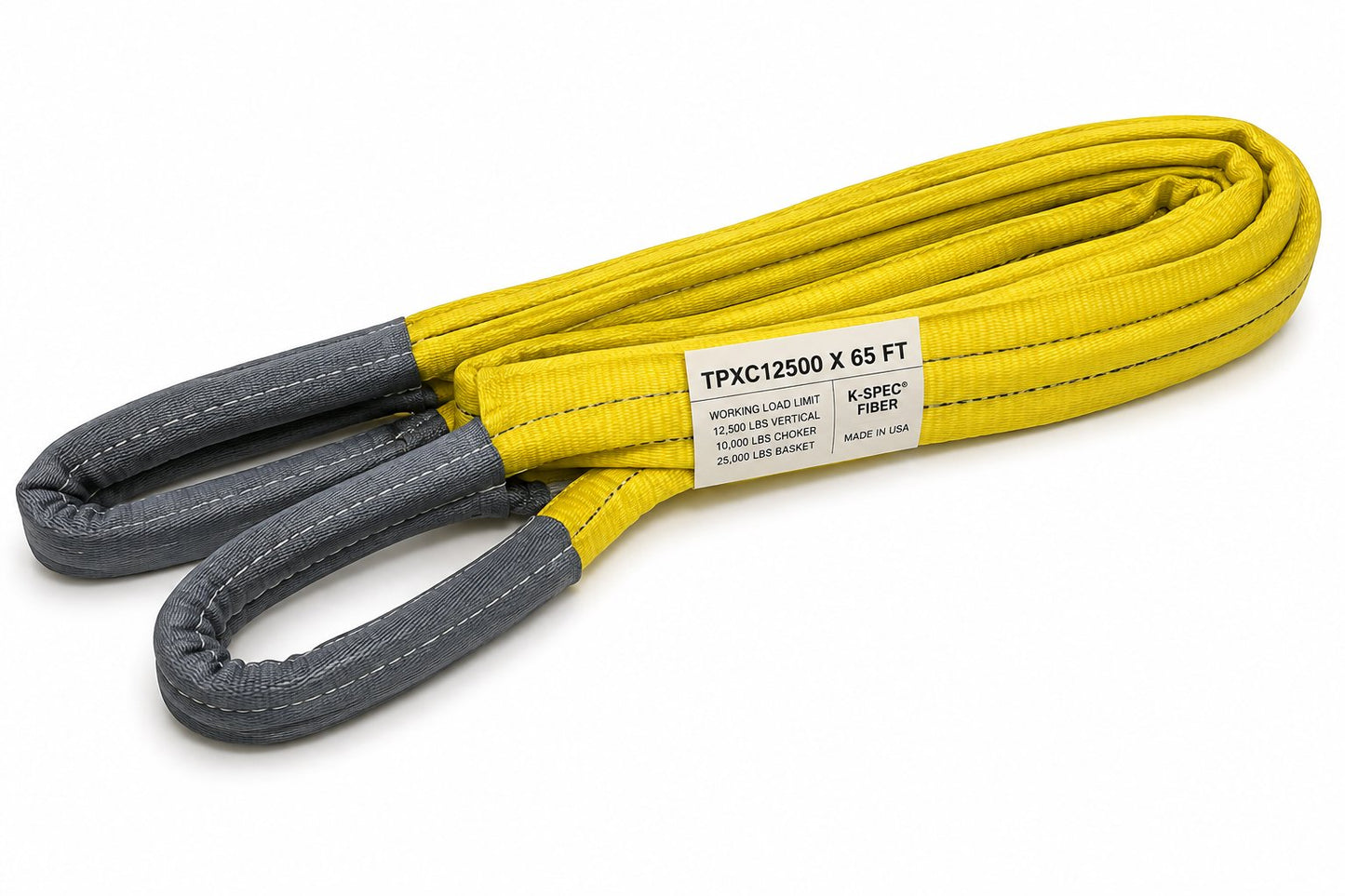 SLING: TPXC12500 X 65 FT, TWIN PATH (R),W/ K-SPEC FIBER, WITH SLEEVES Renewable Energy DEX 