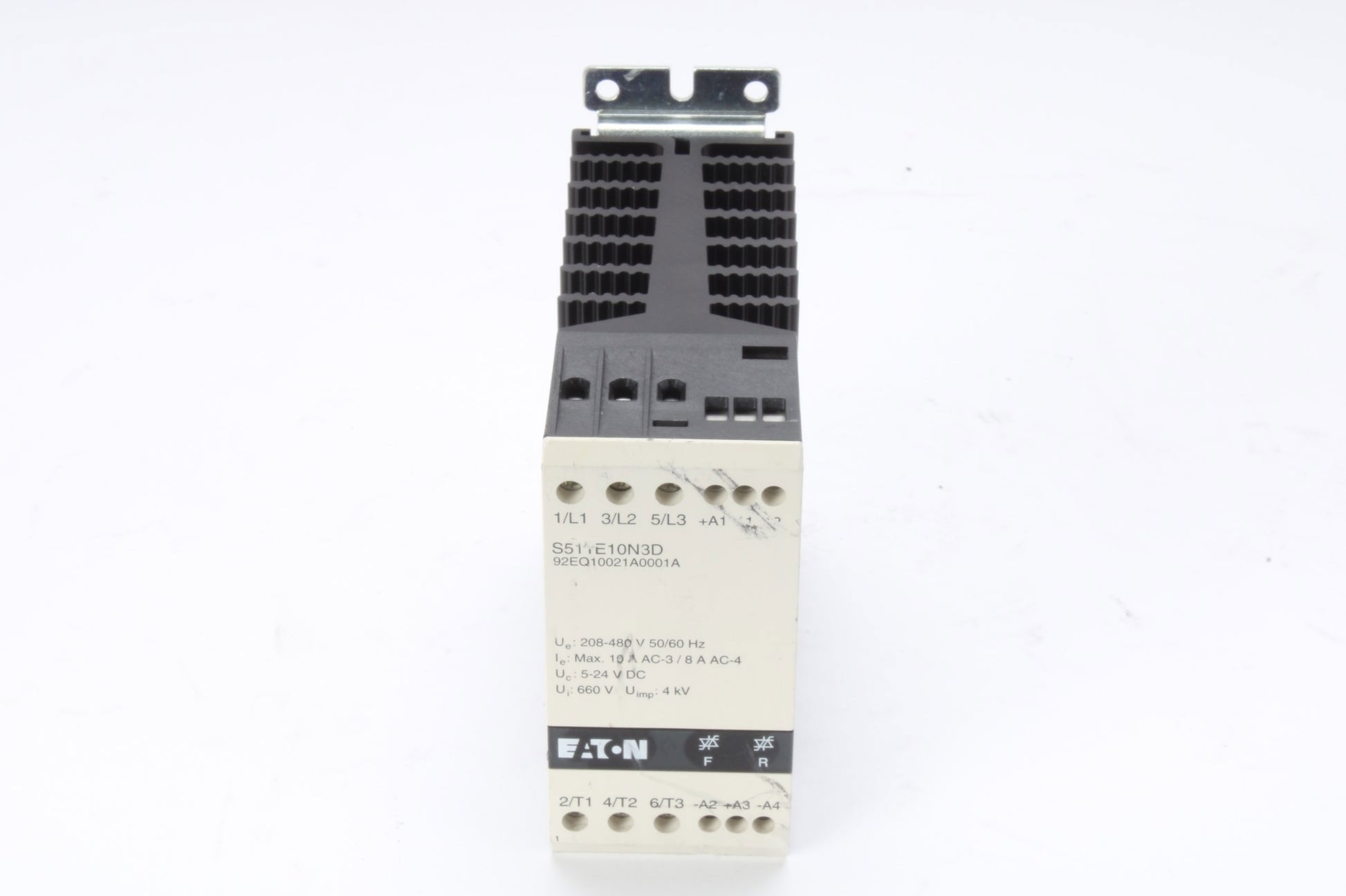 SOLID-STATE REVERSING CONTACTOR. 92EQ10021A0001A. RATED FOR 208-480 V AND CAN HANDLE UP TO 10 A (AC-3) OR 8 A (AC-4) Renewable Energy DEX 