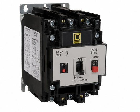 STARTER, MOTOR SIZE 2 24VAC CONTROL COIL, SQUARE D MODEL# 8536SDO1V01S Renewable Energy DEX 