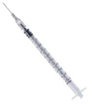 Syringe & Needle Combo Low Dead Space 1ML 25G 1" (Case of 3,000) PPE GENERIC 