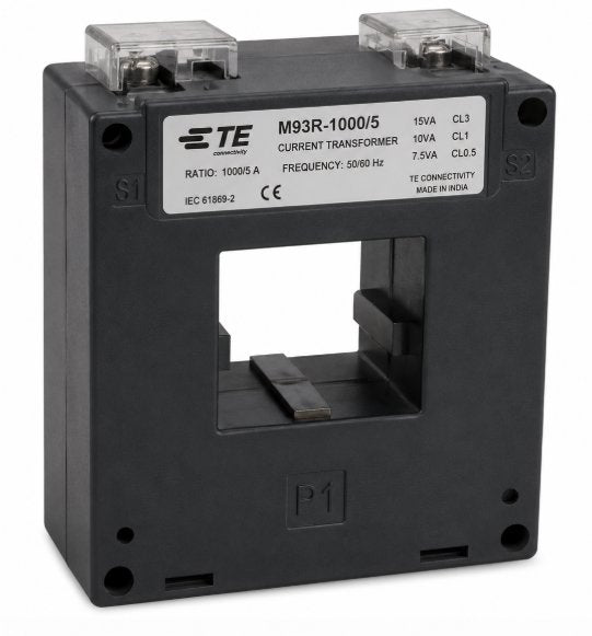TE CONNECTIVITY. EBONY MOULDED CASE CURRENT TRANSFORMER, 1000/5 RATIO, 15VA-CL3, 10VA-CL1, 7.5VA-CL0.5 Renewable Energy DEX 