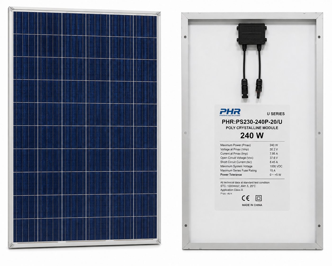 U SERIES POLY CRYSTALLINE MODULE. 240 W Renewable Energy DEX 