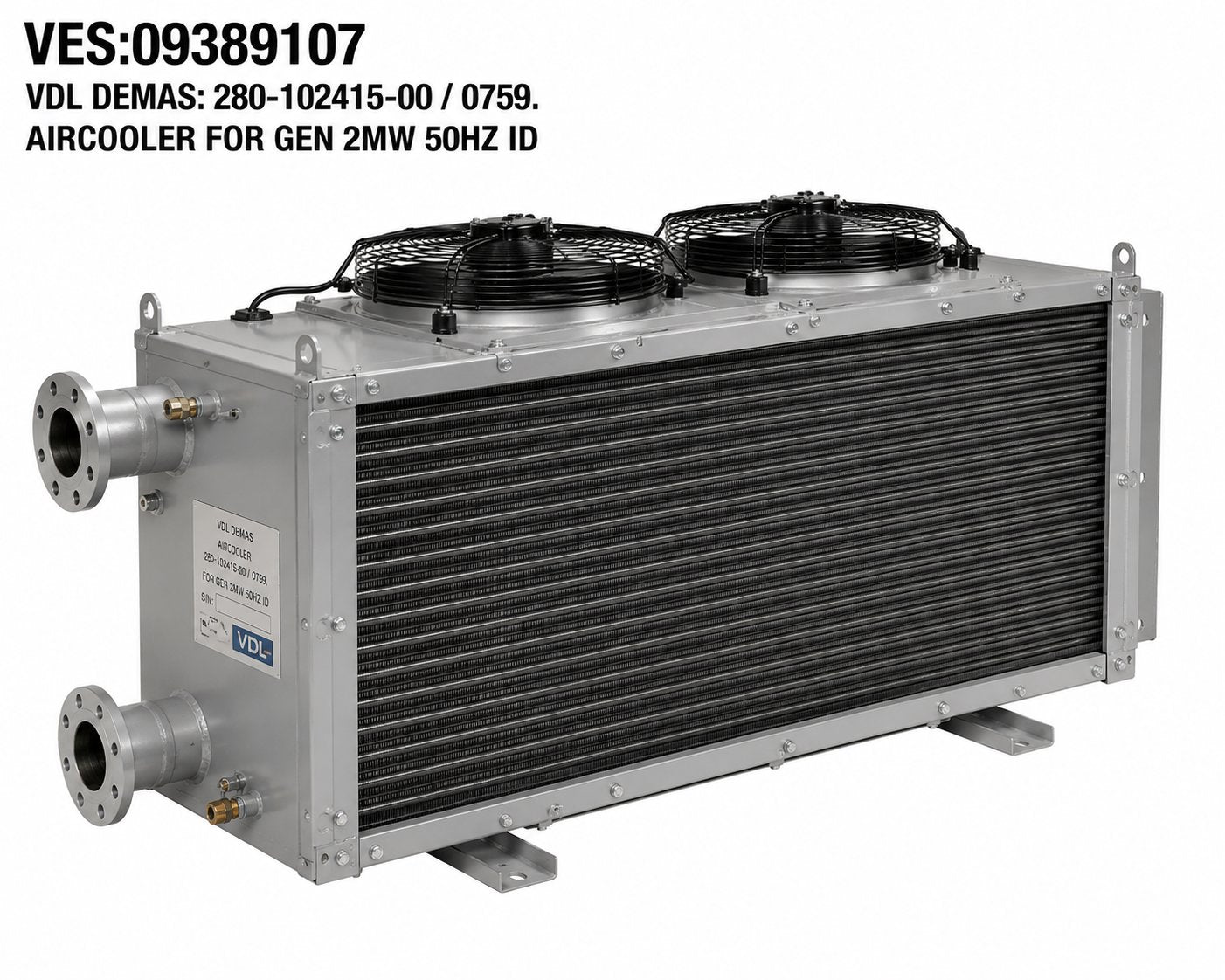 VDL DEMAS: 280-102415-00 / 0759. AIRCOOLER FOR GEN 2MW 50HZ ID Renewable Energy DEX 