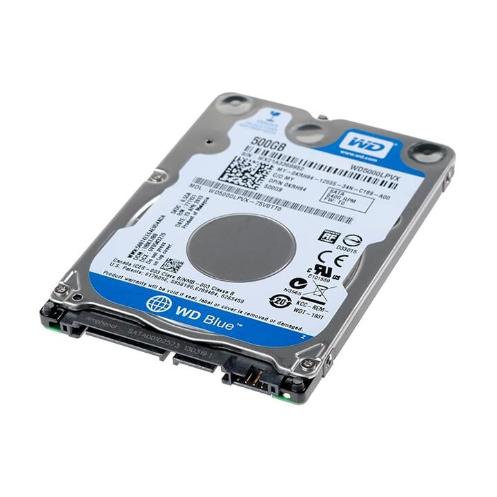 WESTERN DIGITAL WD BLUE WD5000LPVX HARD DRIVE, 500GB 2.5" 7MM 5400RPM SATA 6.0GB/S Information Technology DEX 