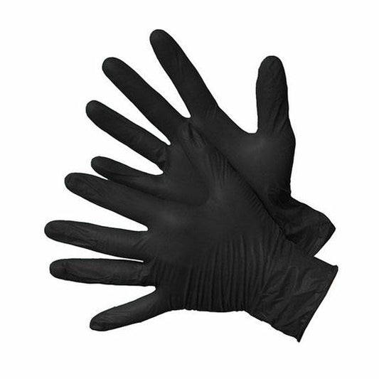 Nitrile Gloves 4 Mil Black $0.29 (Box of 100) - edexdeals