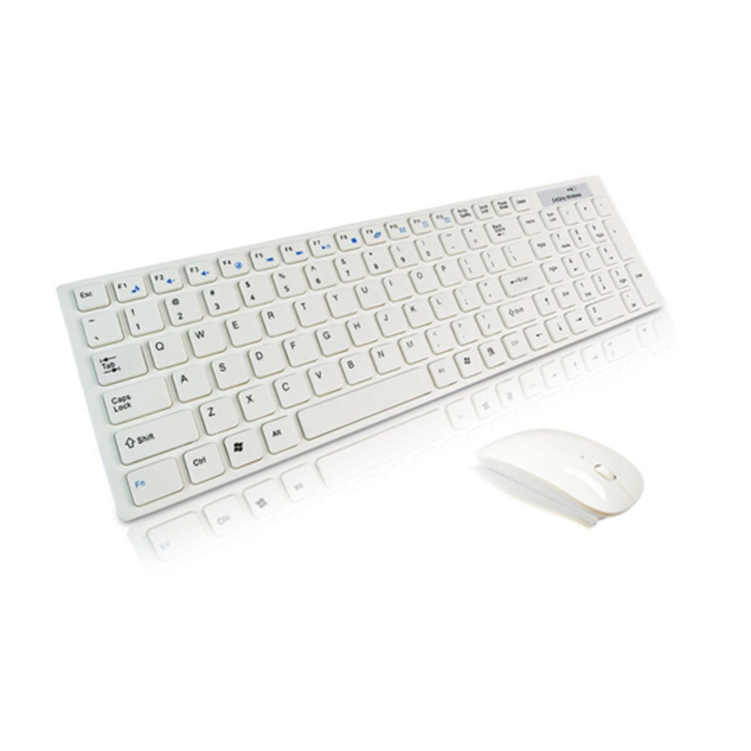 Wireless Keyboard/Mouse Combo (White) - edexdeals